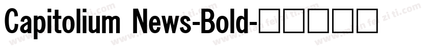Capitolium News-Bold字体转换